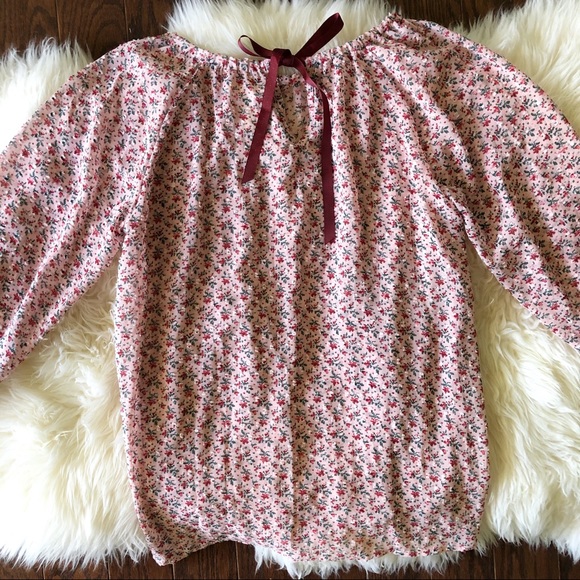 Matilda Jane Chelsea 3/4 Sleeve Floral Blouse M - Picture 11 of 11